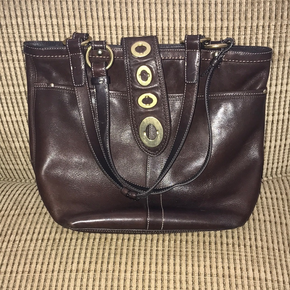 Coach brown satchel